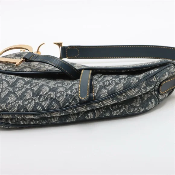 SOLD OUT ❌Christian Dior Saddle Medium Canvas Diorissimo Vintage Trotter - Picture 3 of 11